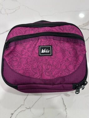 REI Co-op Insulated Lunch Box / Cooler Bag - Purple Floral Pattern
